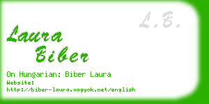 laura biber business card